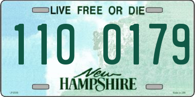 NH license plate 1100179