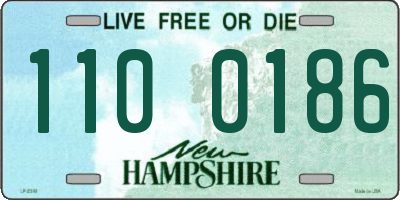 NH license plate 1100186