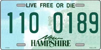 NH license plate 1100189