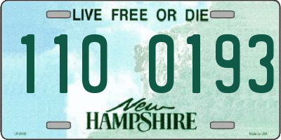 NH license plate 1100193