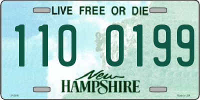 NH license plate 1100199