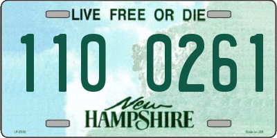 NH license plate 1100261