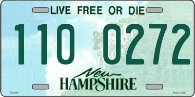 NH license plate 1100272