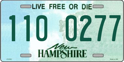 NH license plate 1100277