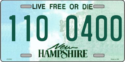 NH license plate 1100400