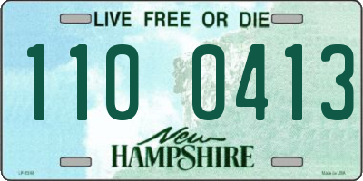 NH license plate 1100413