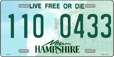 NH license plate 1100433