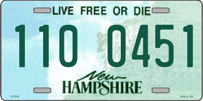 NH license plate 1100451