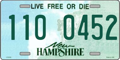 NH license plate 1100452