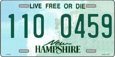 NH license plate 1100459