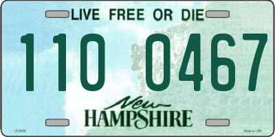 NH license plate 1100467
