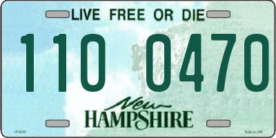 NH license plate 1100470