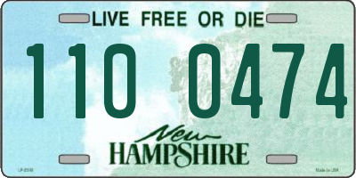NH license plate 1100474