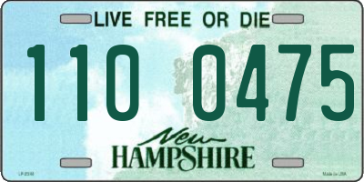 NH license plate 1100475