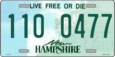 NH license plate 1100477