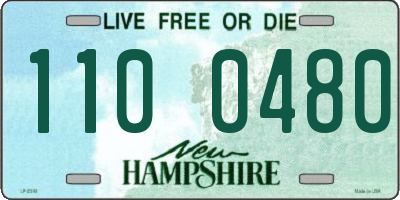 NH license plate 1100480