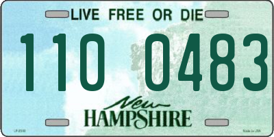 NH license plate 1100483