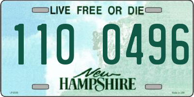 NH license plate 1100496