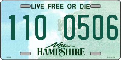 NH license plate 1100506