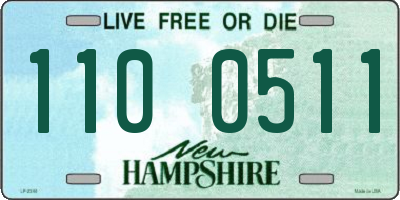 NH license plate 1100511