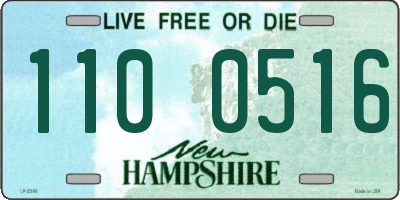 NH license plate 1100516