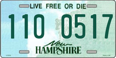 NH license plate 1100517