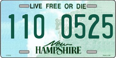 NH license plate 1100525