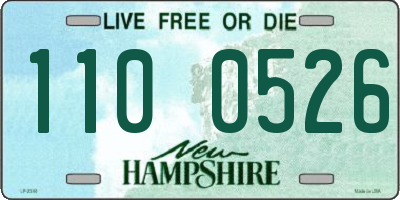 NH license plate 1100526