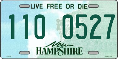 NH license plate 1100527