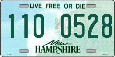 NH license plate 1100528