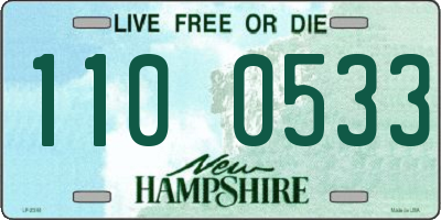 NH license plate 1100533