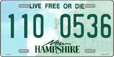 NH license plate 1100536