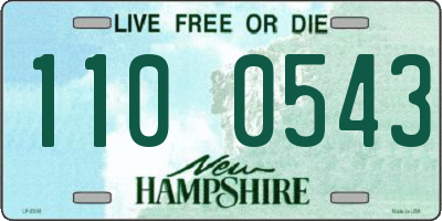 NH license plate 1100543