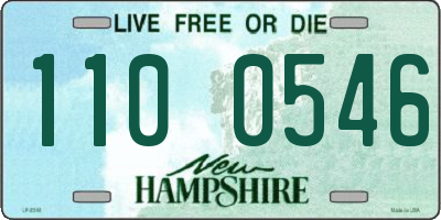 NH license plate 1100546