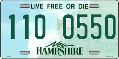 NH license plate 1100550