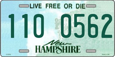 NH license plate 1100562