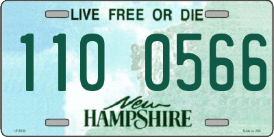 NH license plate 1100566
