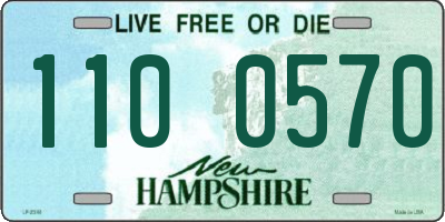 NH license plate 1100570