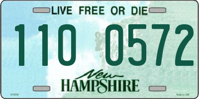 NH license plate 1100572