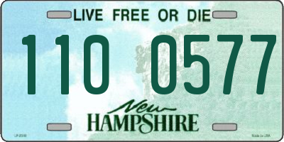 NH license plate 1100577