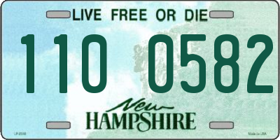 NH license plate 1100582