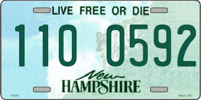 NH license plate 1100592