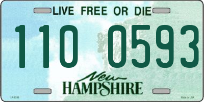 NH license plate 1100593