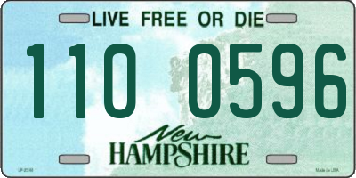 NH license plate 1100596