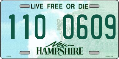 NH license plate 1100609