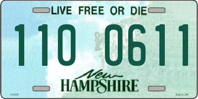 NH license plate 1100611