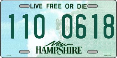 NH license plate 1100618