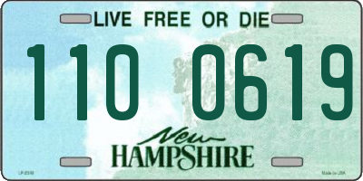 NH license plate 1100619