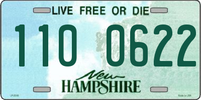 NH license plate 1100622