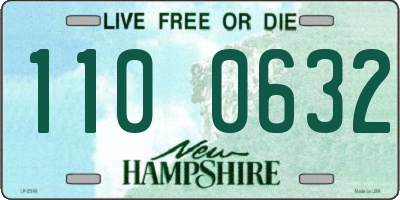 NH license plate 1100632
